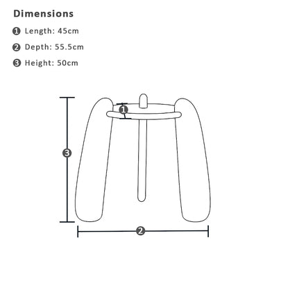 Bowen Indoor Round Timber Side Table