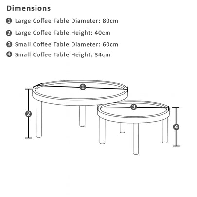 Canggu Outdoor Curved Lounge Setting with Coffee Table Set