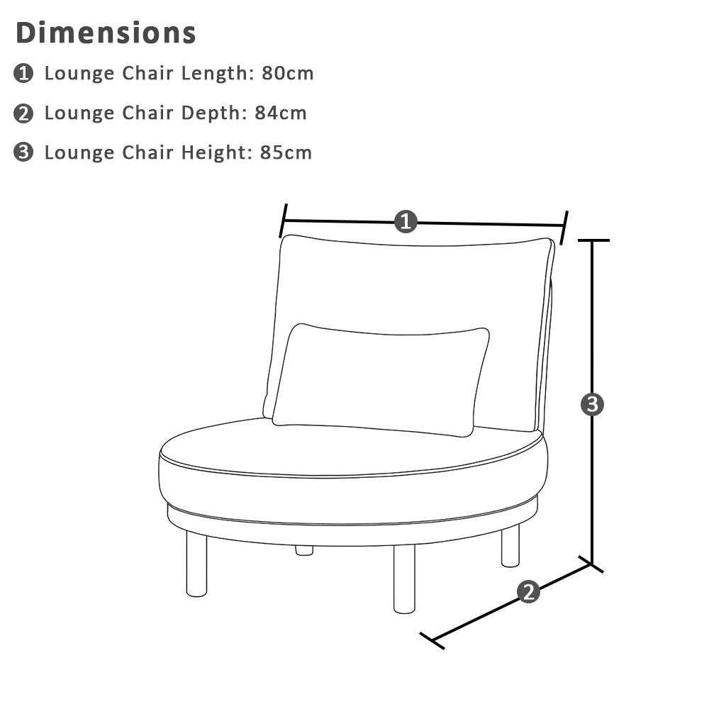 Canggu Outdoor Curved Lounge Setting with Coffee Table Set