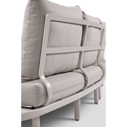 Canggu Outdoor Curved Lounge Setting with Coffee Table Set
