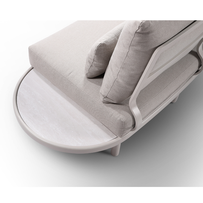 Canggu Outdoor Curved Lounge Setting with Coffee Table Set