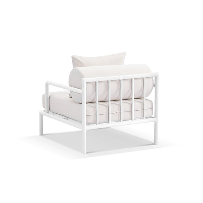 Capella 1 Seater Outdoor Aluminium Lounge Armchair in Sunbrella