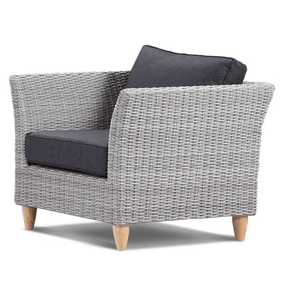 Carolina 3+2+1+1 Seater Outdoor Wicker Lounge with Coffee Table