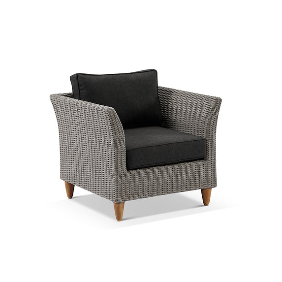 Carolina Outdoor Wicker and Teak Arm Chair