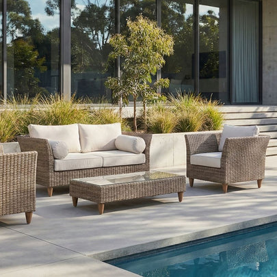 Carolina 2 Seater Outdoor Wicker Lounge