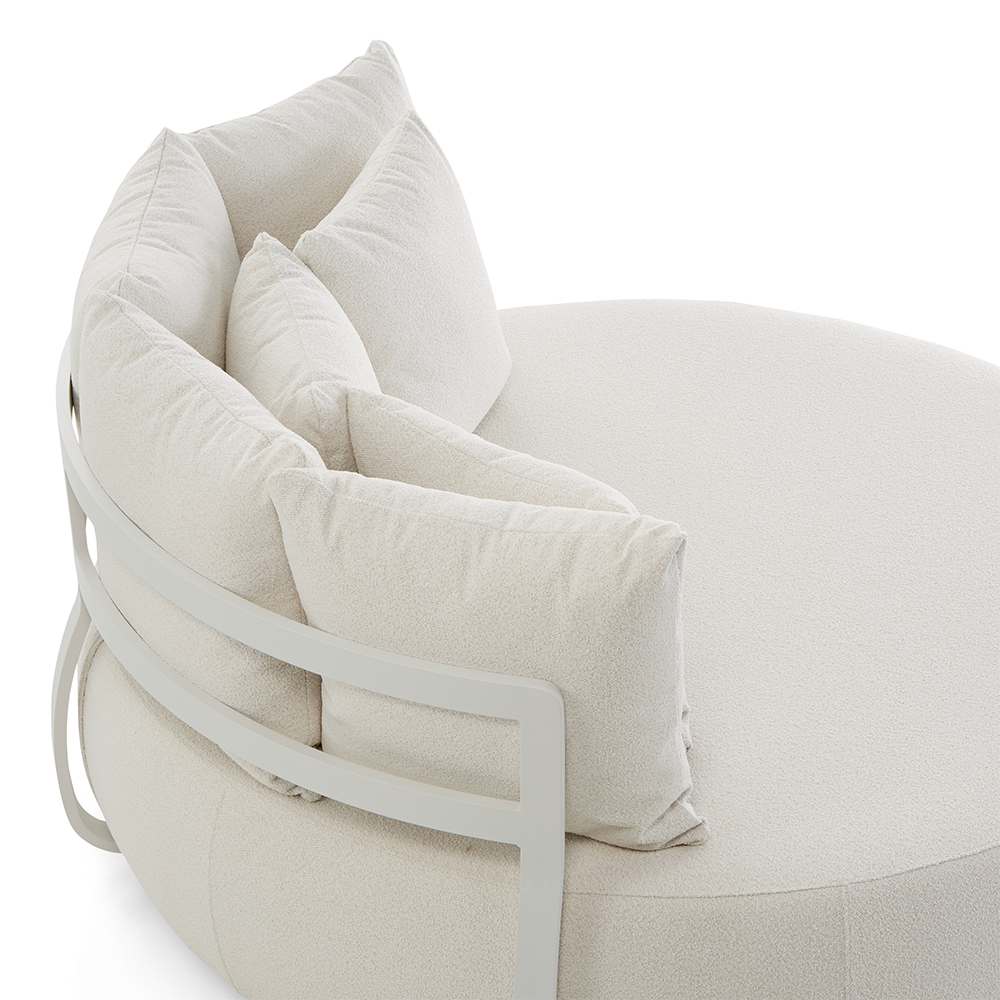 Catalina Outdoor Aluminium Round Daybed Lounge