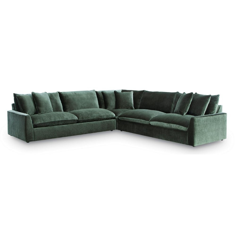 Charlotte Indoor Fabric Corner Sofa Lounge with Ottoman