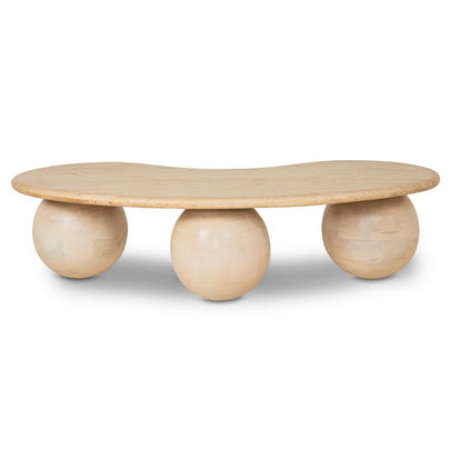 Coral Indoor Travertine Coffee Table