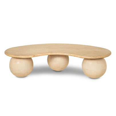 Coral Indoor Travertine Coffee Table