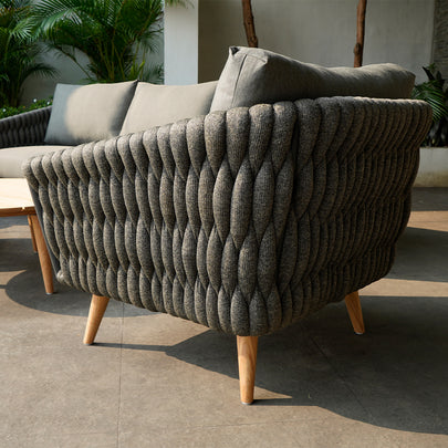Palm Beach 3+1+1 Outdoor Rope Lounge with Coffee Table Set
