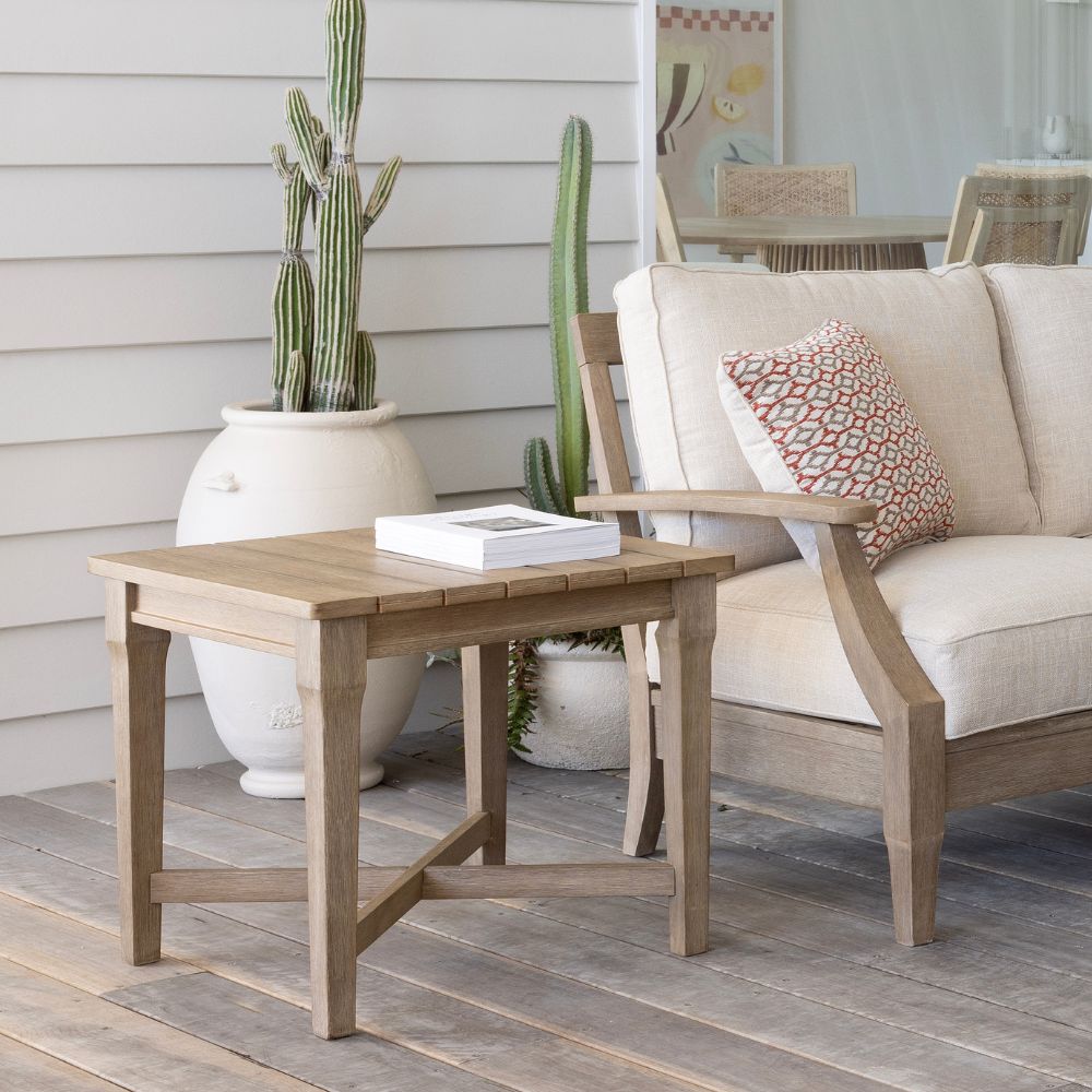 Dakota Outdoor Timber Square Side Table