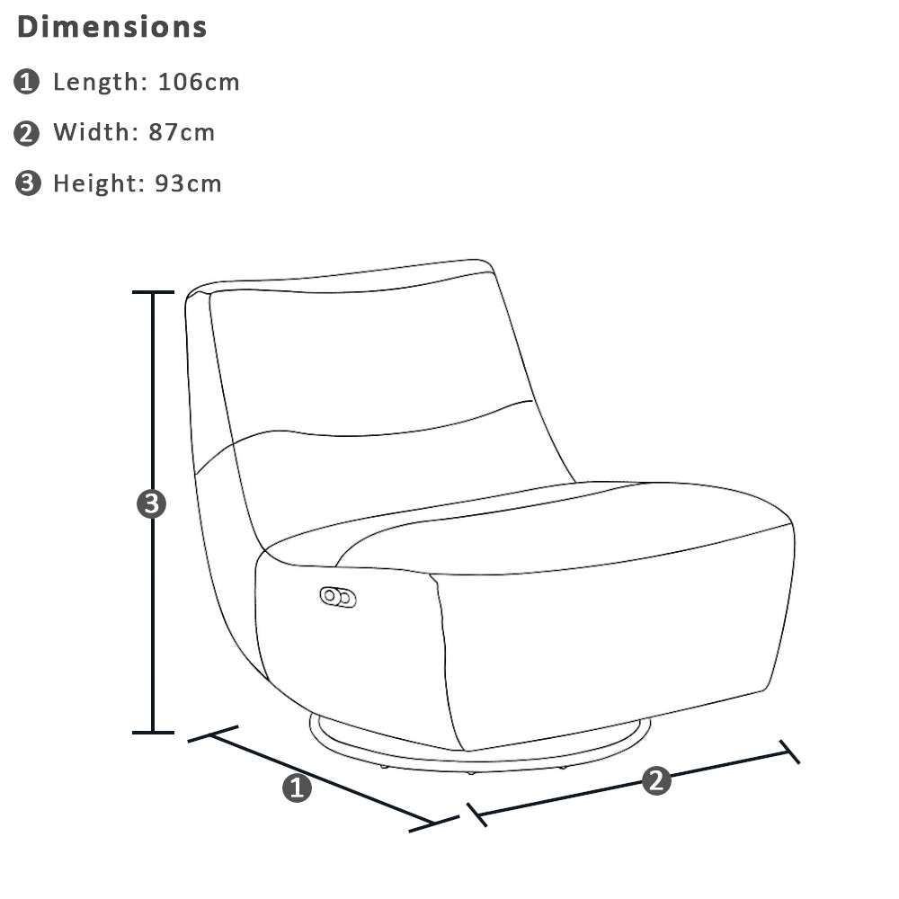 Daydream Indoor Leather Recliner Armchair Sofa