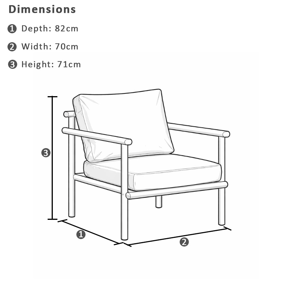 Elanora 2+1+1 Outdoor Lounge Setting with Coffee Table