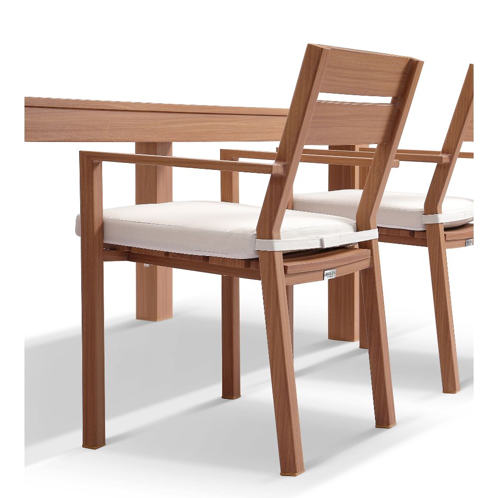 Entertainer 3.2m Outdoor Aluminium Dining Table with 12 Santorini Chairs