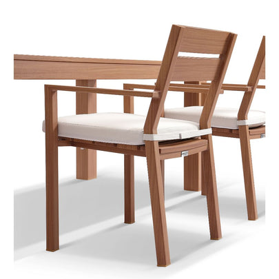 Entertainer 3.2m Outdoor Aluminium Dining Table with 12 Santorini Chairs