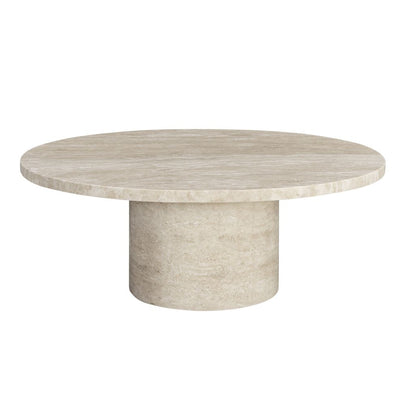 Florence Oval Travertine Stone Coffee Table