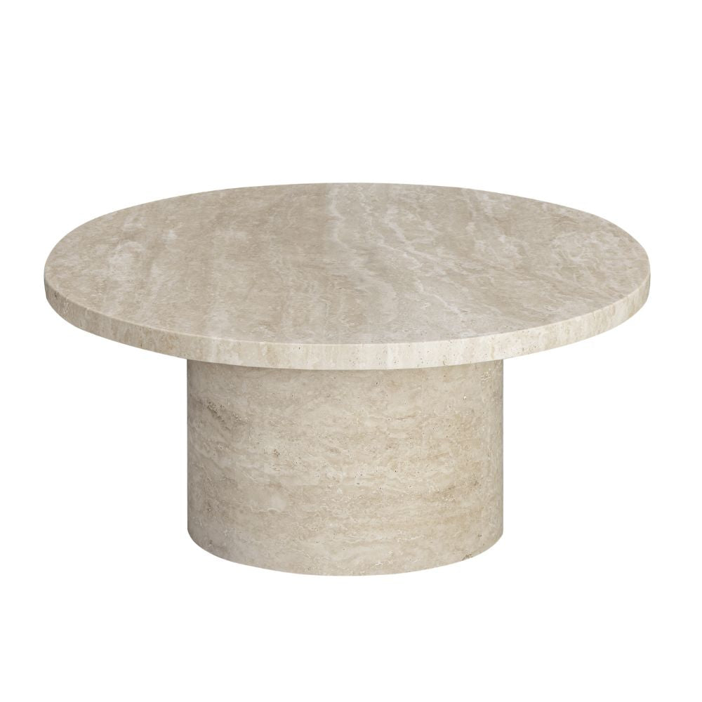 Florence Oval Travertine Stone Coffee Table