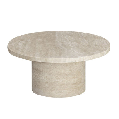 Florence Oval Travertine Stone Coffee Table