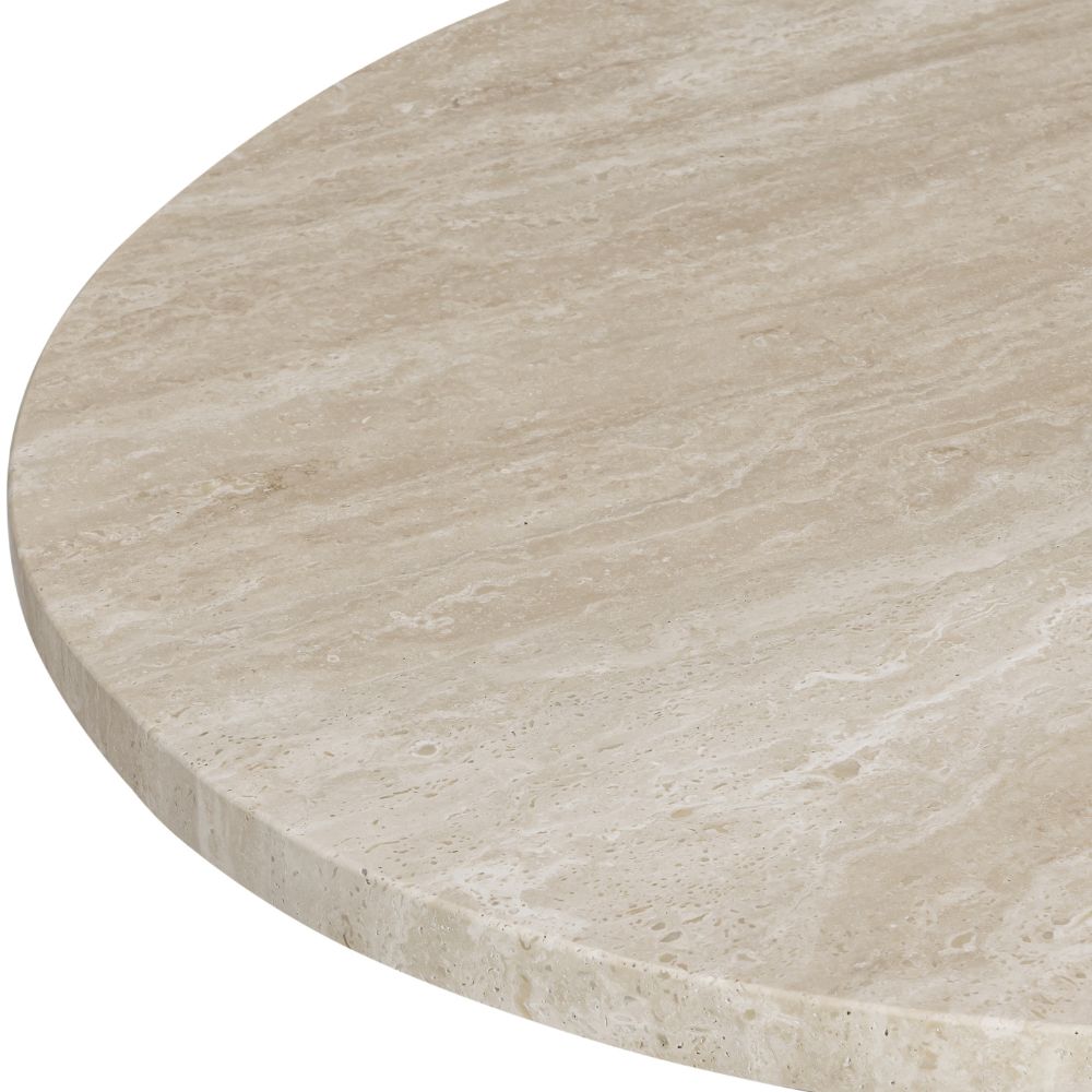 Florence Oval Travertine Stone Coffee Table
