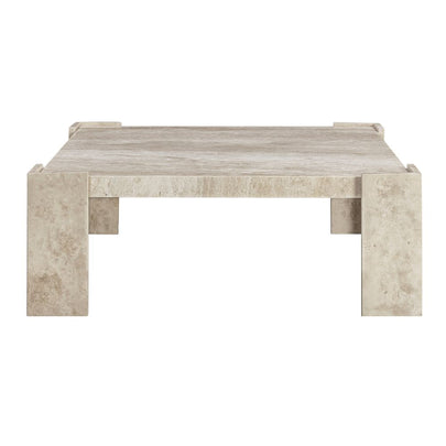 Florence Square Travertine Stone Coffee Table