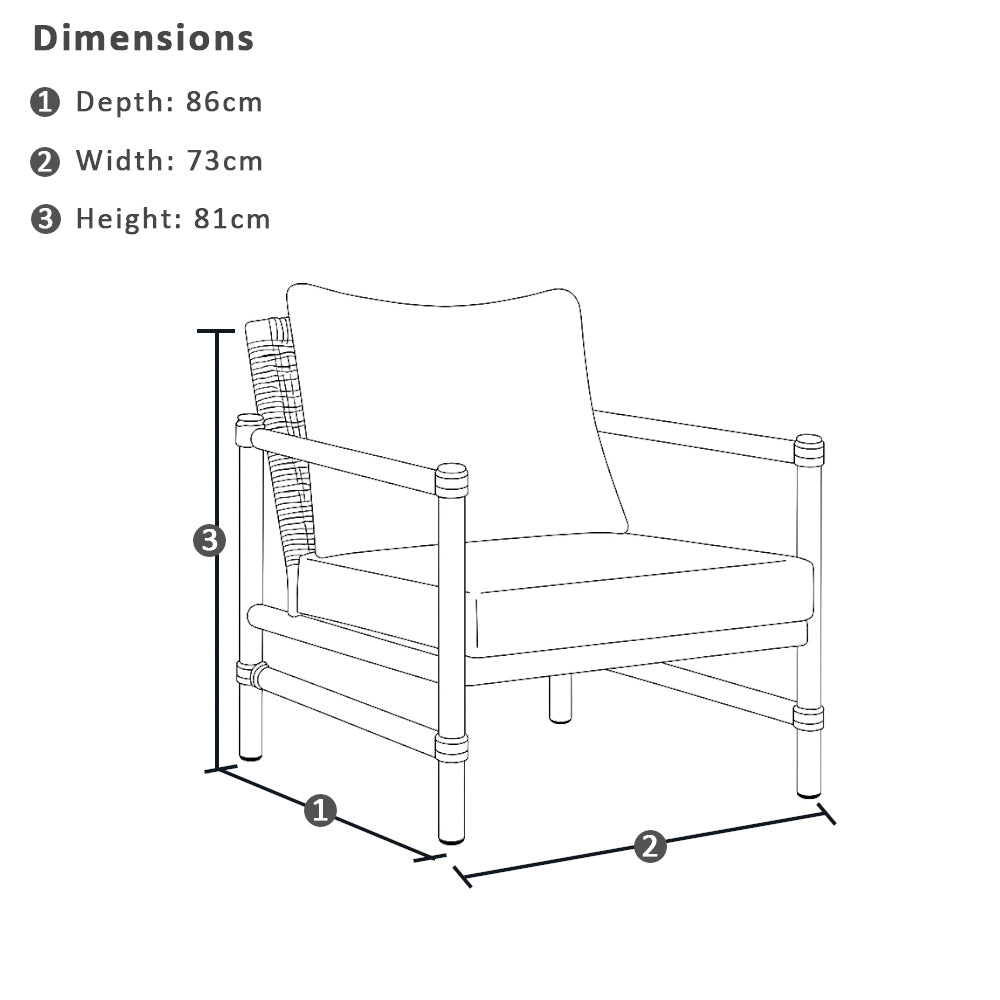 Florida 3+1+1 Outdoor Lounge Setting with Coffee Table