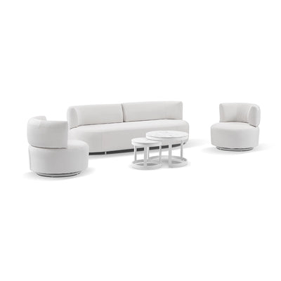 Onslow 3+1+1 Outdoor Lounge in Sunbrella with Round Coffee Table Set