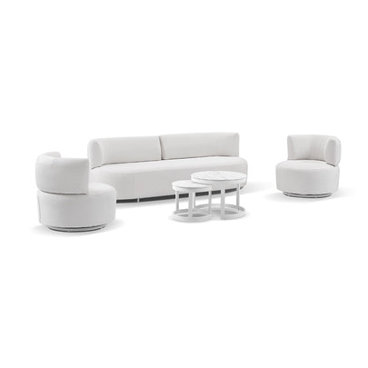 Onslow 3+1+1 Outdoor Lounge in Sunbrella with Round Coffee Table Set