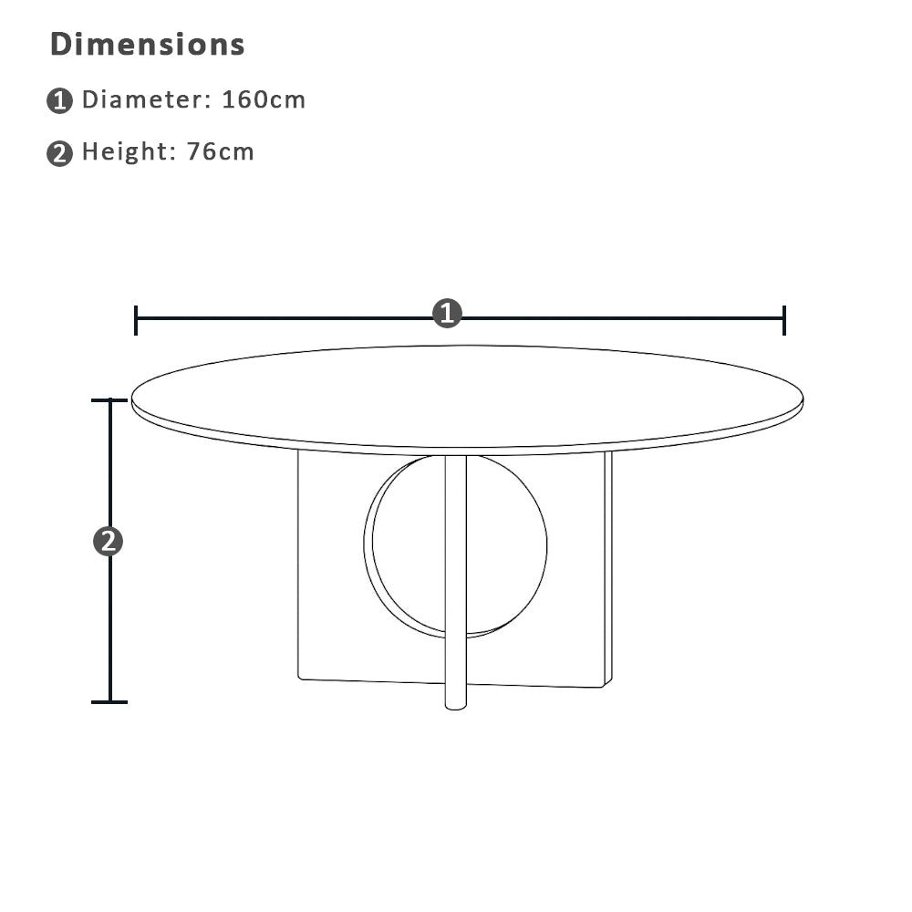 Glenorie Round Indoor Timber Dining Table
