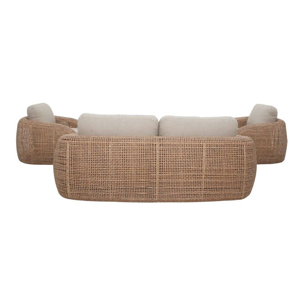 Harbour Outdoor 2+1+1 Wicker Lounge Set with Coffee Table