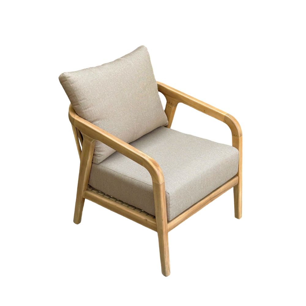 Hartley Outdoor 1 Seater Timber Arm Chair