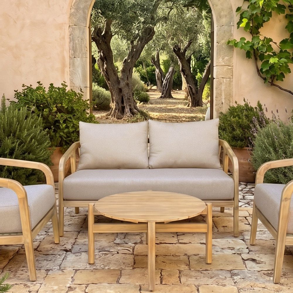Hartley Outdoor 2 Seater Timber Lounge