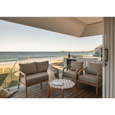 Hartley Outdoor 2+1+1 Timber Lounge Set with Coffee Table