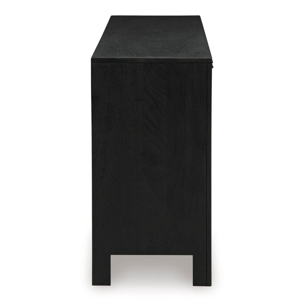 Hendrix Indoor Timber And Rattan Buffet Sideboard