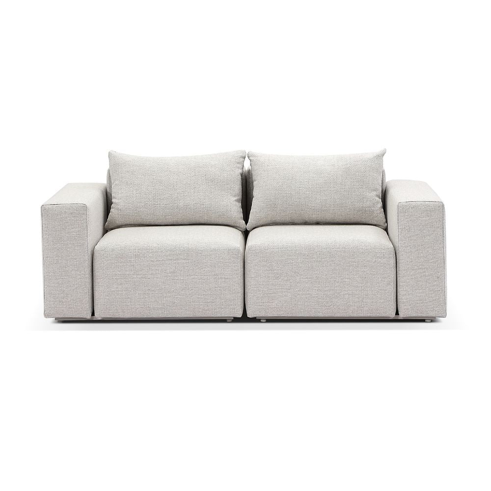 Henley Outdoor 2 Seater Fabric and Aluminium Lounge