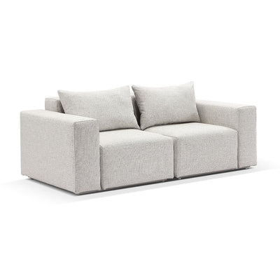 Henley Outdoor 2 Seater Fabric and Aluminium Lounge