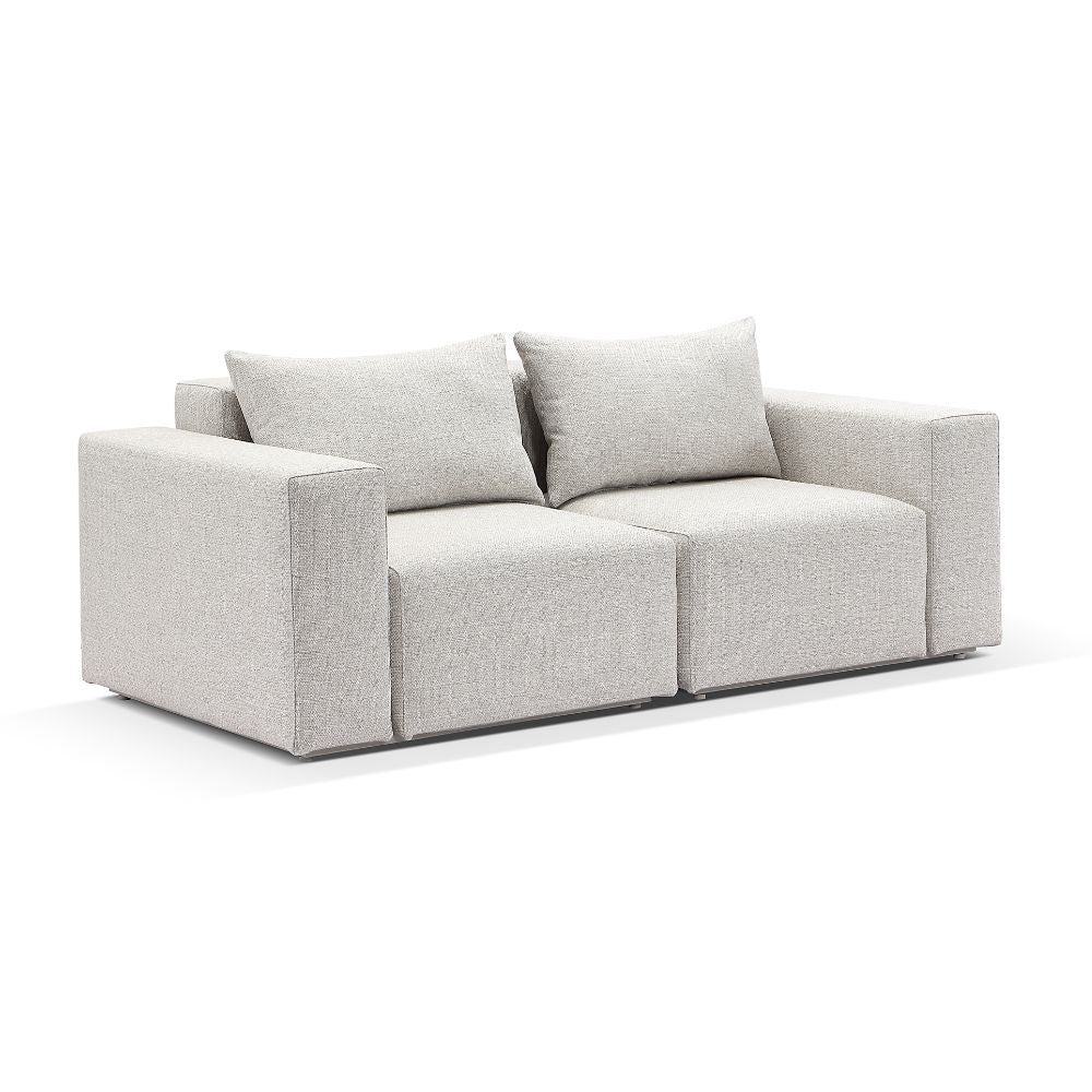 Henley Outdoor 2 Seater Fabric and Aluminium Lounge