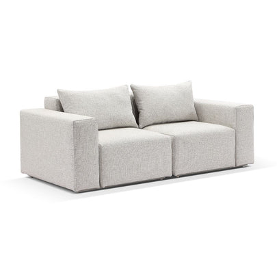 Henley Outdoor 2 Seater Fabric and Aluminium Lounge