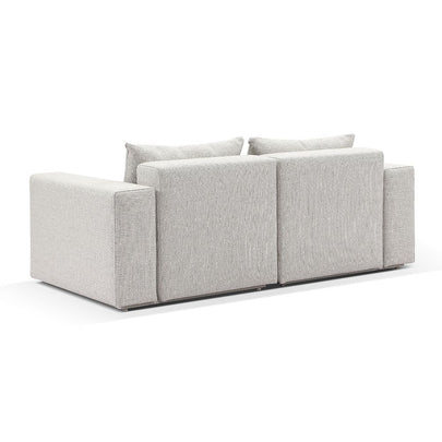 Henley Outdoor 2 Seater Fabric and Aluminium Lounge