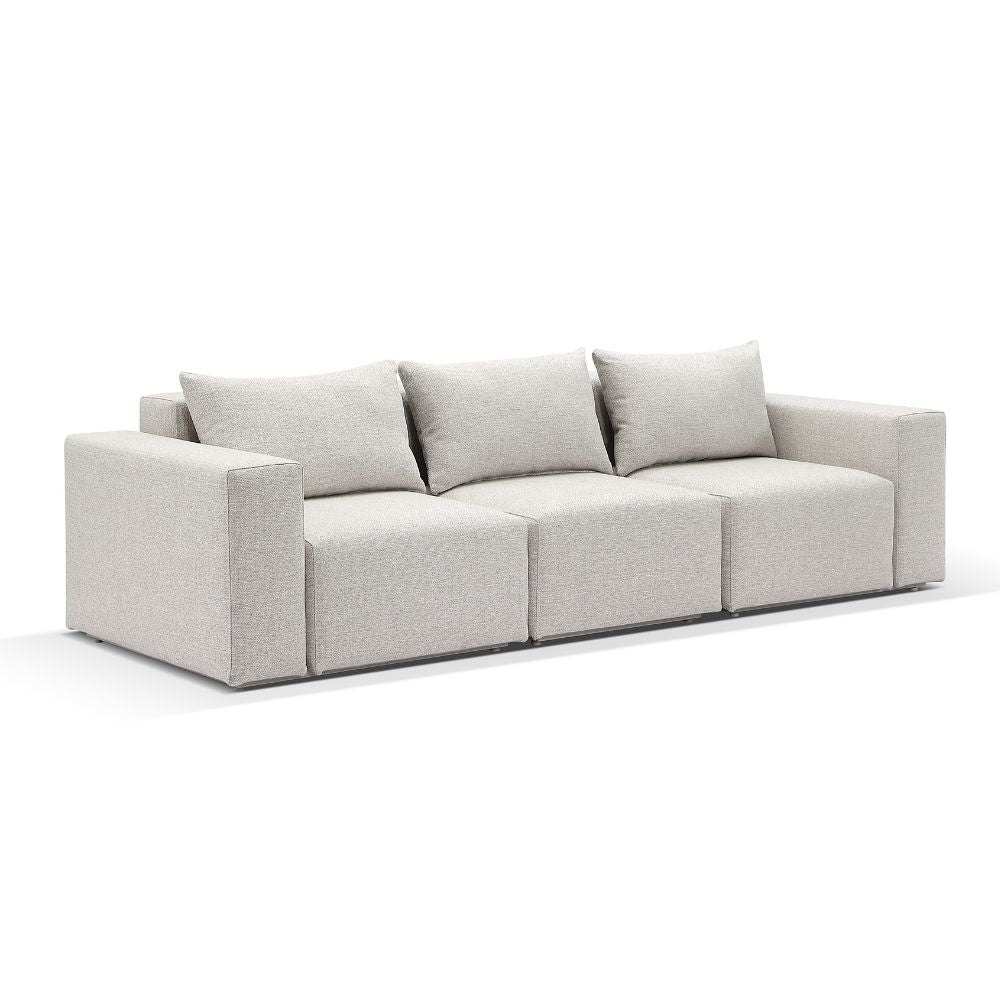 Henley Outdoor 3 Seater Fabric and Aluminium Lounge