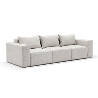 Henley Outdoor 3 Seater Fabric and Aluminium Lounge