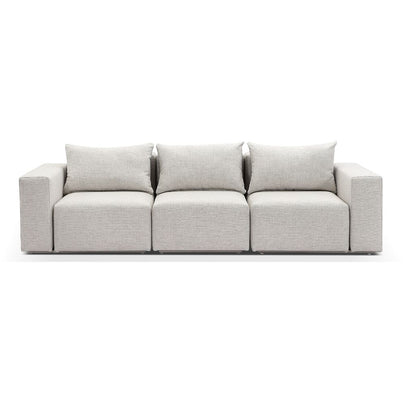 Henley Outdoor 3 Seater Fabric and Aluminium Lounge