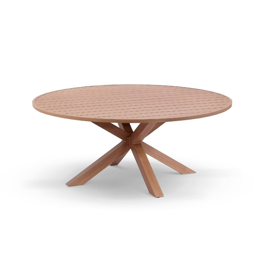 Houston Outdoor 1.8m Round Aluminium Dining Table
