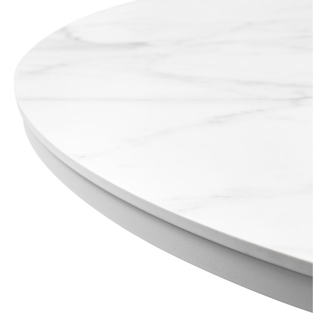 Hugo 1.5m Outdoor Round Aluminium and Ceramic Dining Table