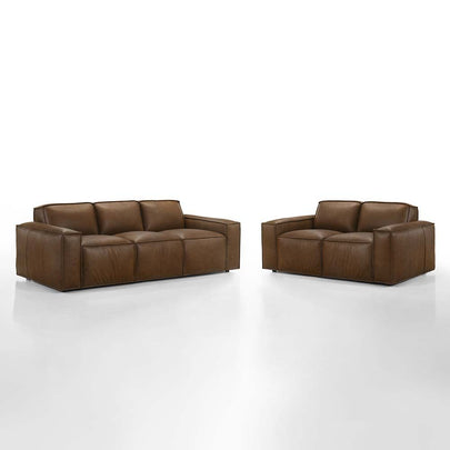 Richmond 3+2 Seater Indoor Leather Lounge Sofa Set