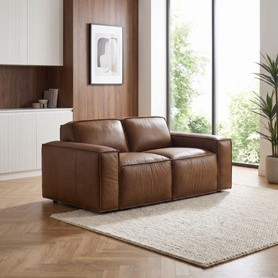 Richmond 2 Seater Indoor Leather Lounge Sofa