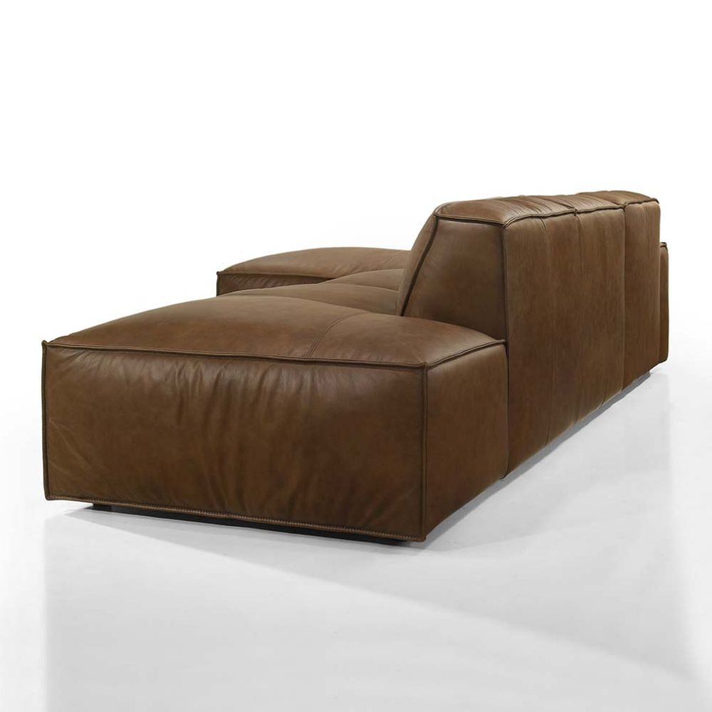 Richmond Indoor Leather Chaise Lounge Sofa Set