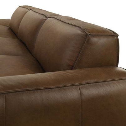 Richmond Indoor Leather Chaise Lounge Sofa Set