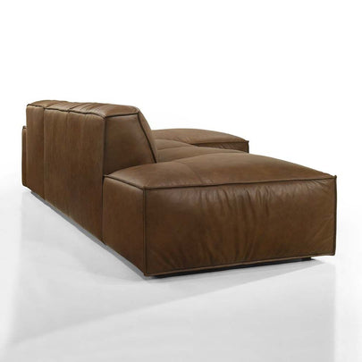 Richmond Indoor Leather Chaise Lounge Sofa Set
