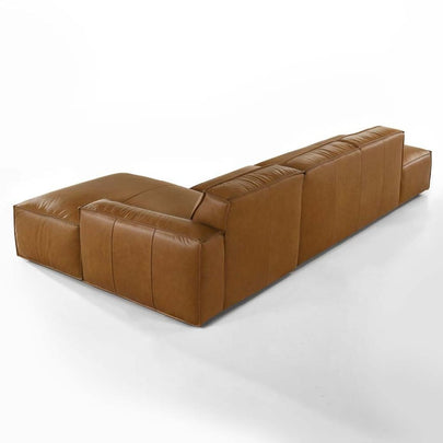 Richmond Indoor Leather Chaise Lounge Sofa Set