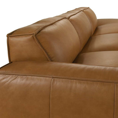 Richmond Indoor Leather Chaise Lounge Sofa Set